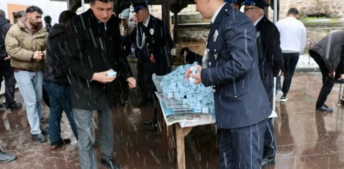 Merzifon’da Şehit Polisler İçin Mevlid-i Şerif Okundu